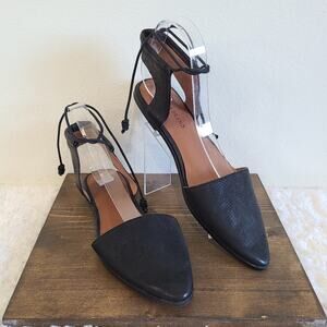 Lucky Brand Black Mabonnee Leather Pointed Sandal